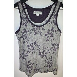 Live Love Lounge super soft purple and gray scoop neck tank top small